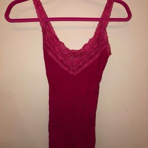 Hollister hot pink tank top size xs